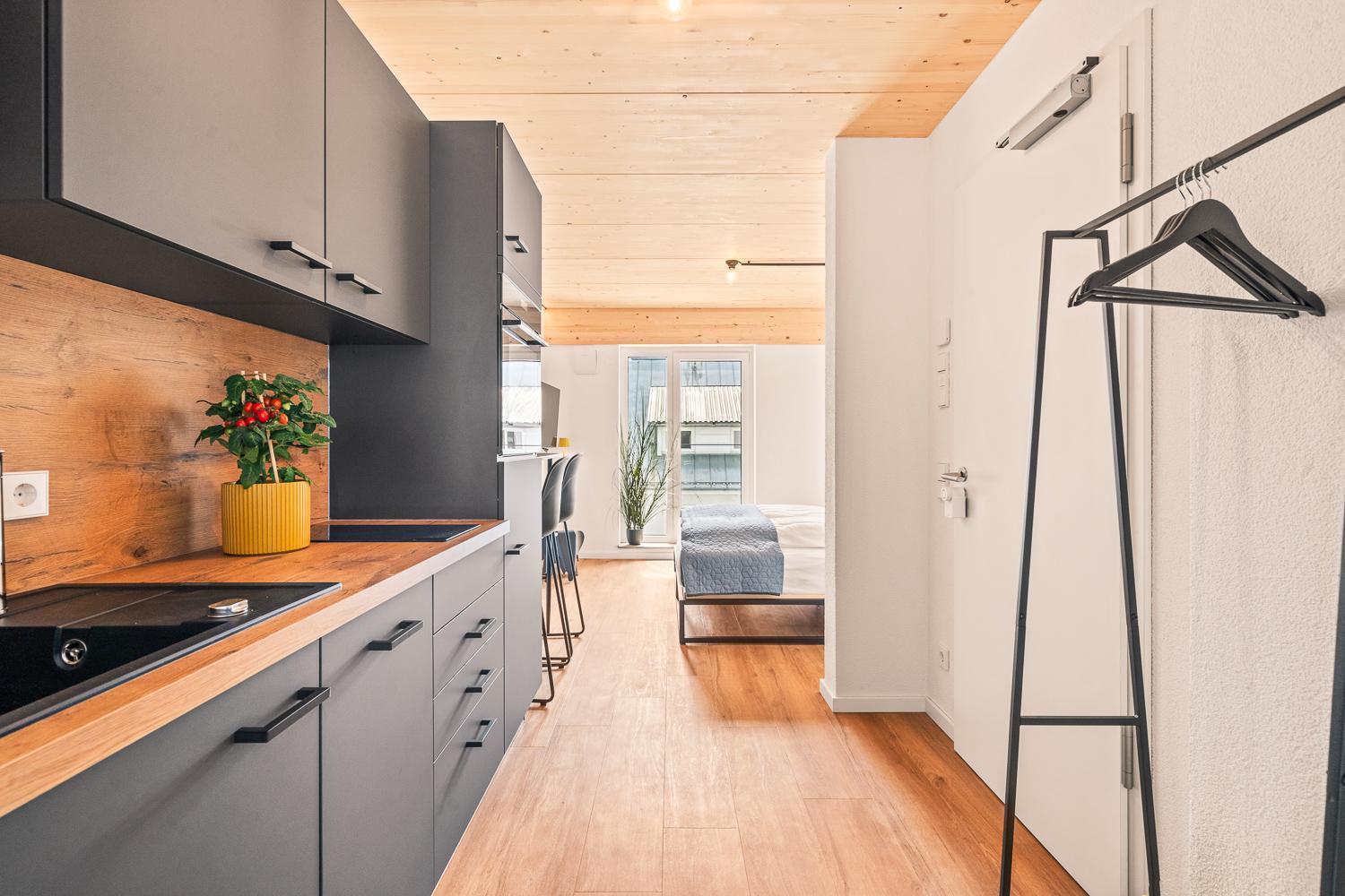 Einzimmer Wohlfuehlapartment Vier Klimatisiert FDH Exterior foto
